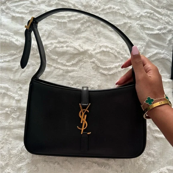 Yves Saint Laurent Black Leather Bag Sleek Design Saint Laurent | Mini Voltaire Shoulder Bag – Kirna Zabête main image 4
